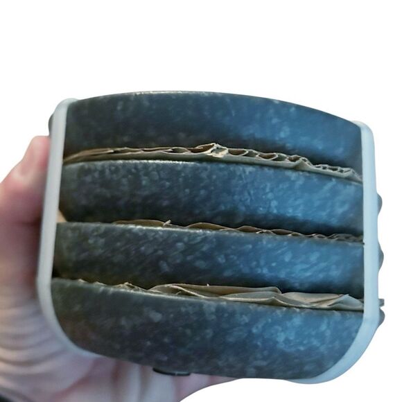 Crate and Barrel Stone Coasters (set of 4) New Grey - Picture 1 of 3